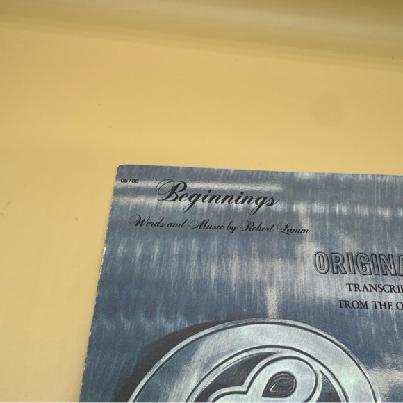 Chicago Beginnings Sheet Music Piano Vocal Guitar Vtg 1970 - Picture 3 of 8